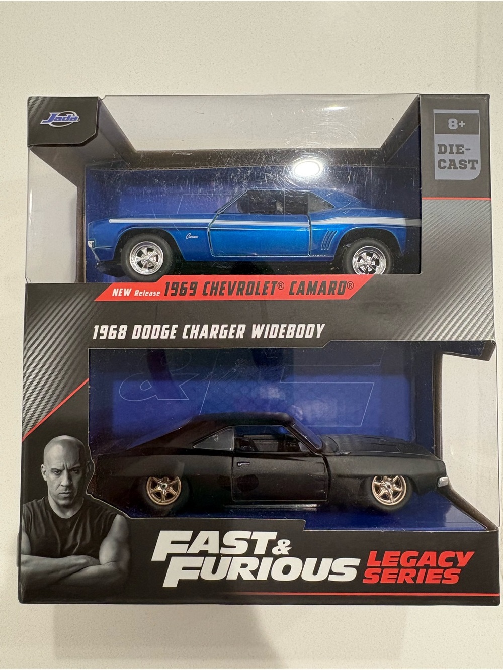 Fast and Furious Legacy Series 1969 Chevy Camaro and 1968 Dodge Charger